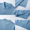 Men's Summer Knit Shirts Short Sleeve Button Down Polo Shirt Beach Knitted Casual Shirt Tops Breathable Lightweight Vacation Vintage Shirts for Male