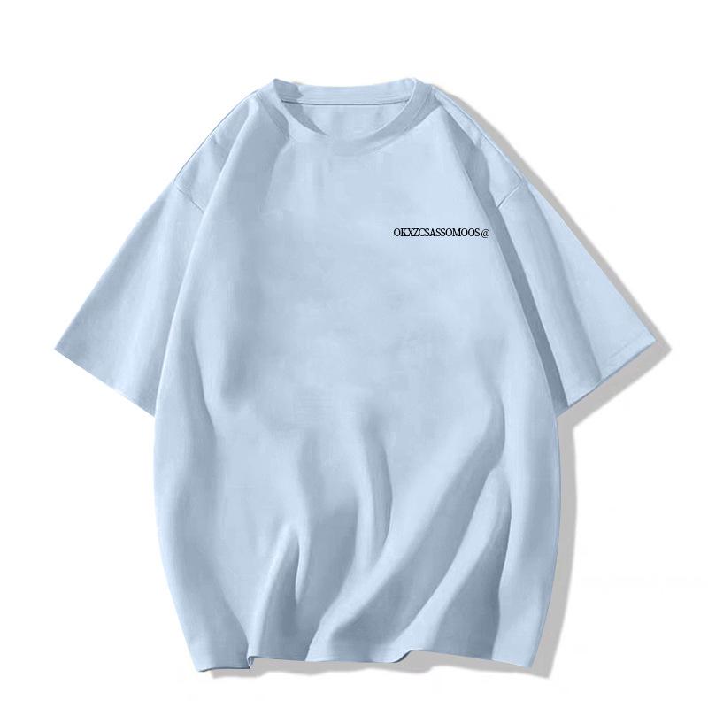 

2025 Новая женская ретро уличная трендовая футболка из чистого хлопка свободного кроя с коротким рукавом белого цвета XL