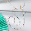 Color Pearl Crystal Beaded Glasses Chain Fashionable Mixed Color Women's Temperament Glasses Rope Neck Lanyard