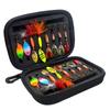 Hot 16Piece Set of Lure Bait, Rotating Composite Sequin Fishing Gear Bag, Metal Sequin Fake Bait