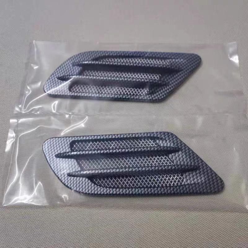 Modified Car Decorative Air Vents Simulated Air Outlets Shark Gill Side Vents Hood Decorative Air Vents and Air Outlets