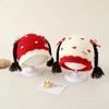 Autumn Winter Princess Baby Hat with Braids: Cute Knit Design for Newborns and Girls