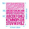 English Letter Stickers 0.5+1+1.5 Inch Scrapbook Holiday Greeting Card Decorative Handbook Letter Stickers