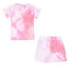 Kinder Tie-Dye Set - Kurzarm & Shorts 2-teiliges Outfit