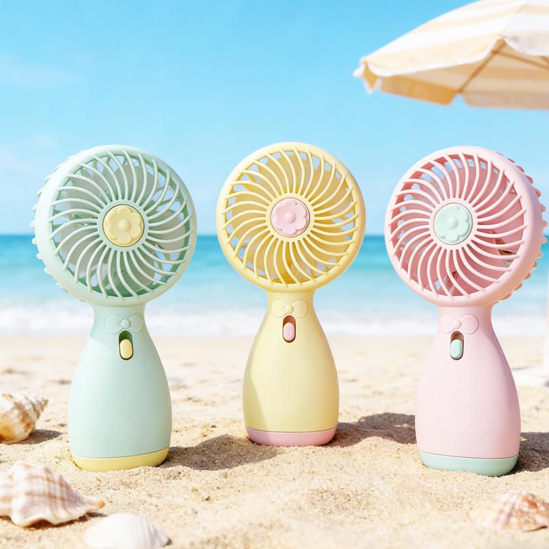 Compact USB Handheld Fan - Portable Mini Electric Fan with Random Colors 17cm x 8.5cm