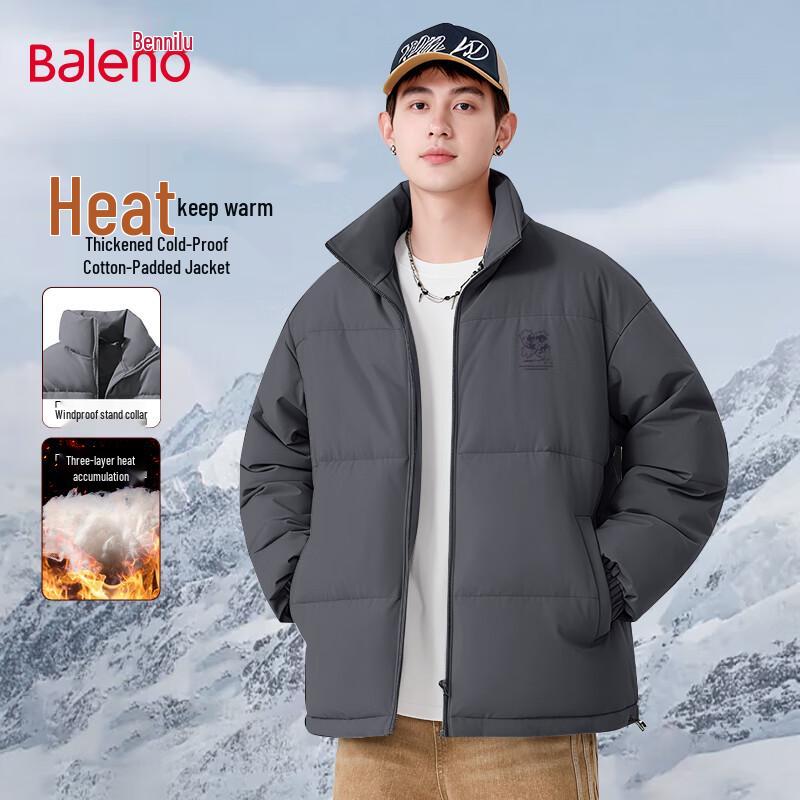 Baleno Men s Ins-Style Padded Winter Jacket 3XL