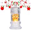 Vánoční LED svíčka naplněná vodou Santa Sněhulák Sněhová vločka Noční světlo Elektrické Santa Claus Sněhová koule Lucerna Sněhová ozdoba