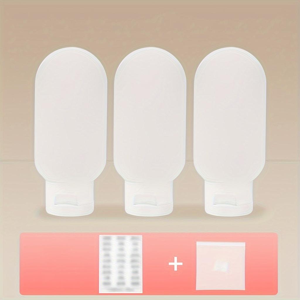 Reiseflaschen Set 3 Stück Nachfüllbar Ausdrückbar Reise Kosmetik Toilettenartikel Behälter Für Shampoo Flüssigkeiten Lotion Spenderflasche