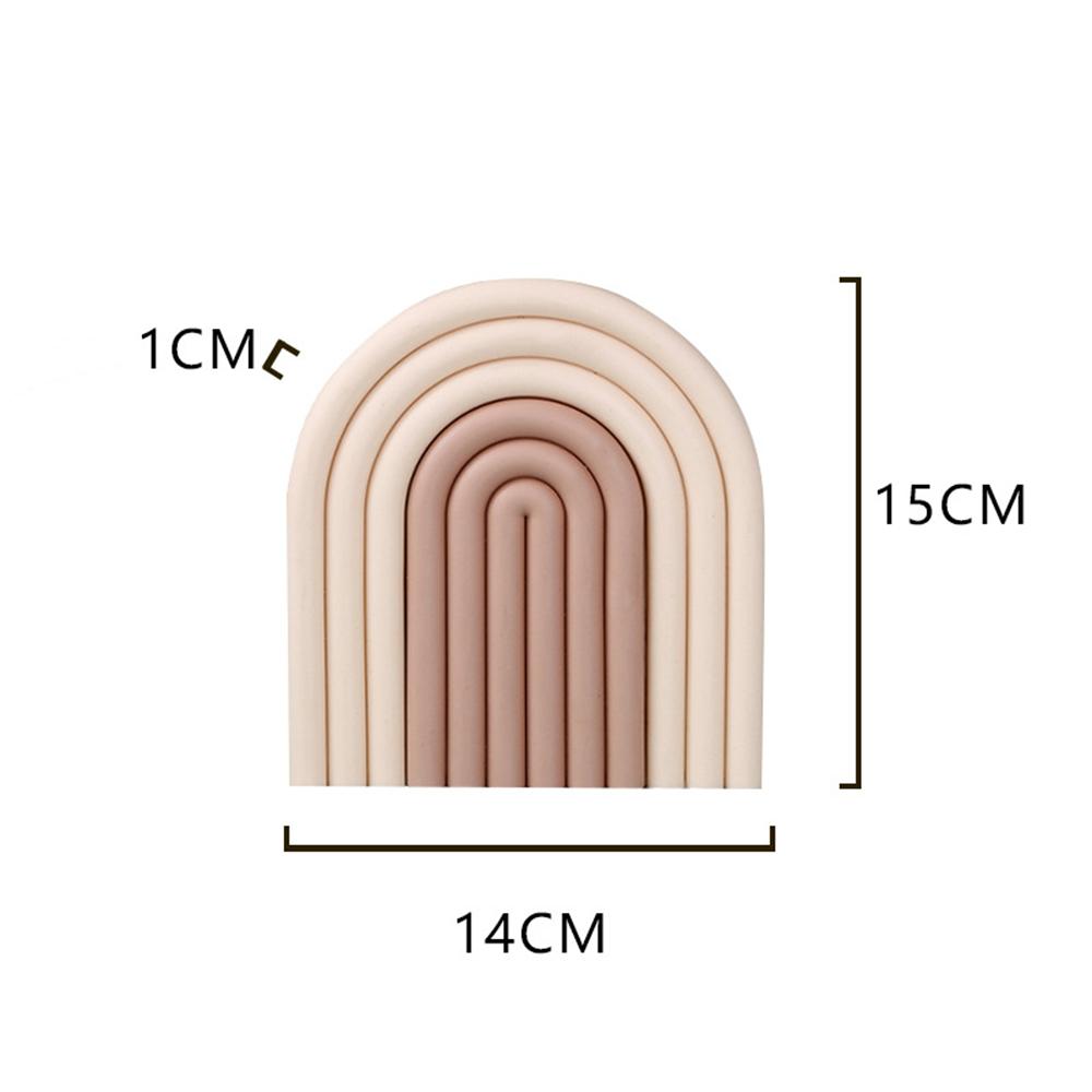 New Rainbow Silicone Table Mat Coaster Hot Dishes Pot Holder Placemats Kitchen Multipurpose Pot Holders Heat Resistant Pan Pads