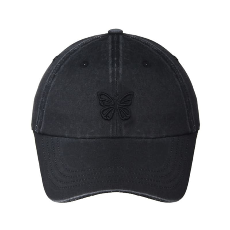 

NICK&NICOLE VINTAGE MINI BUTTERFLY BALL cap_black FREE