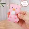 Bubble Blowing Pig Squeeze Toy Stress Relief Cartoon Pig Sensory Toy Soft Stretchy Animal Shape Home Office Desk Toy