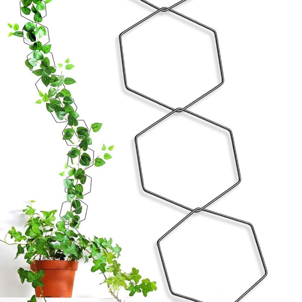 

10/18 шт. Шестиугольная решетчатая рамка для растений Креативная комнатная рама для растений Вьющиеся растения Рамка для растений Вьющаяся лоза 10 Pcs