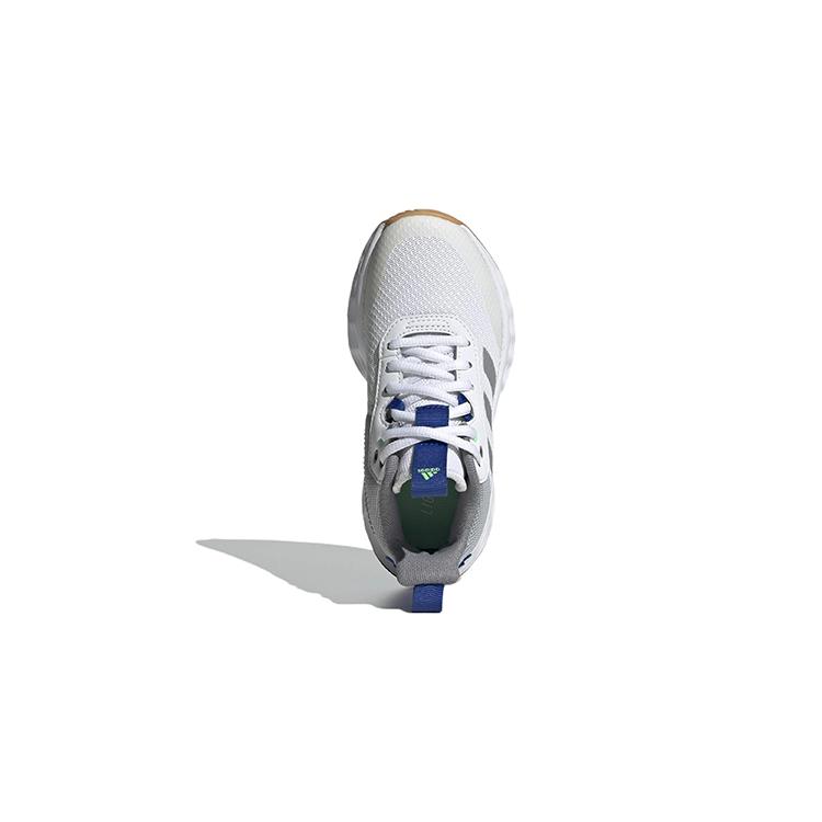 New Adidas OwnTheGame 2.0 Anti Slip Wear Resistant Low Top Children's Basketball Shoes White Gray Kids' GW1553