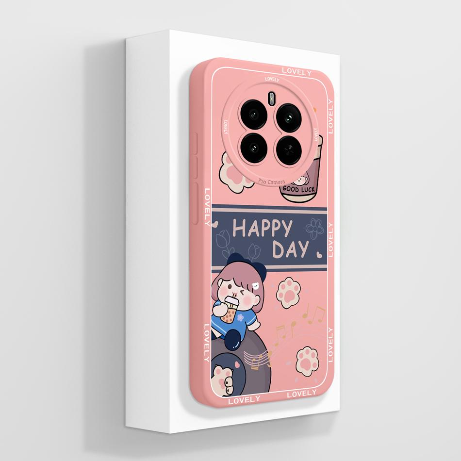 For Realme 13 Pro Plus Case Cute Panda Back Cover For Realme13 4G 5G Realme 13 Plus 13+ 13Pro+ Housing Liquid Silicone Bumper