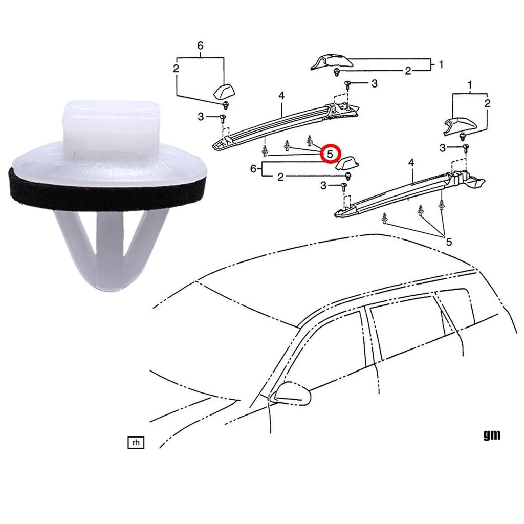 Tailgate Exterior Air Intake Fastener Door Panel Moulding Clip Fastener FOR Toyota Landcruiser Prado Corolla Lexus 6295520020