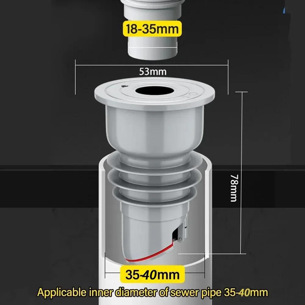 Silicone Bathroom Items Drainage Drain Trap Dish Drainer for Kitchen Sink Sewer Drains Pipe Seal Anti-odor Anti-backflow Water
