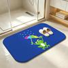 Little Umbrella-Holding Frog Floor Mat Bedroom Carpet, Bathroom Foot Mat, Doormat, Non-Slip Absorbent Multi-Use