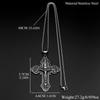 12 Apostles Jesus Crucifix Cross Christian Pendant Necklace for Women Men Stainless Steel Vintage 316L Amulet Chain Jewelry