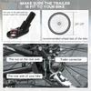 2 Seat Bike Trailer with 5 Point Harness, Baby Bike Stroller with Safety Flag, Reflectors, for 18+ Months, Blue