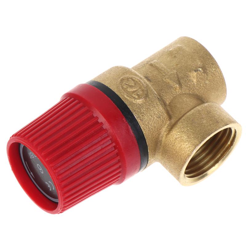 Brass Safety Pressure Relief Valve Explosion Proof Thickened Brass Body for Home Gas Water Heater Plumbing System