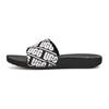 Beach Slide Kids Repeat Graphic - Black White Kids Sneakers 1107981K-BWHT