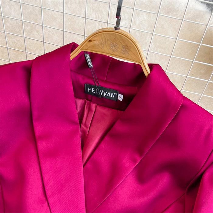 Осенне-зимнее платье-блейзер во французском стиле Хепберн — фото 4