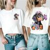 Fashion Cartoon Dachshund Unisex Clothes Duplex Printing Graphic Dog Lover T Shirt Casual Female Tops Crew Neck Short Sleeve Tees