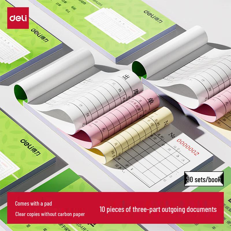 Deli Handwritten Carbonless Business Forms (Pack of 10) 10 Books