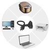 Portable Sturdy Professional Equipment Power Cable NEMA 5 15P to C13 and 5 15R Paralleled Connection Casual Use
