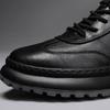 New Men's Casual Shoes Microfiber Leather Men Sneakers Platform Soft Sole Man Sport Running Shoes Comfortable Lace-up Shoes