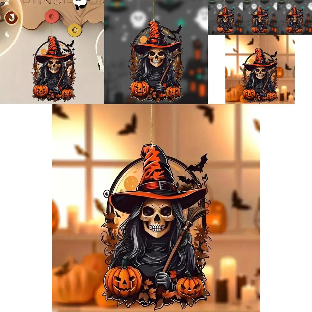 Festive Cartoon Style Pumpkin Person Hanging Ornament For Halloween Party Decor