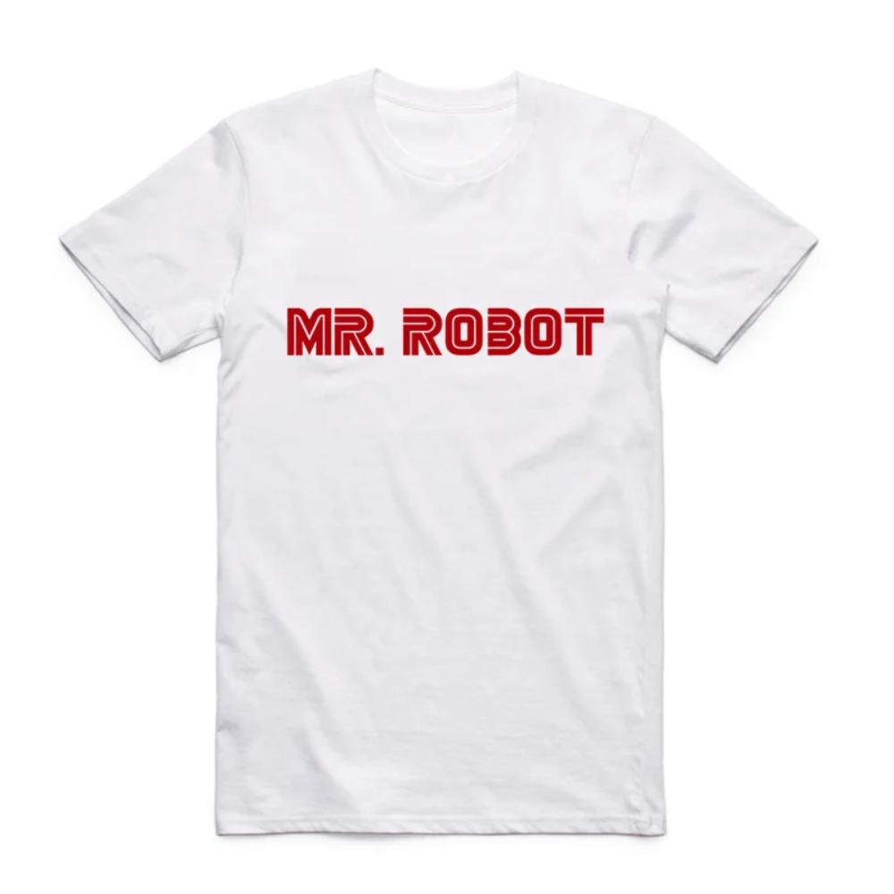 Asian Size Men Women Printing TV Show Robot T-shirt Summer Casual O-Neck Short Sleeves Mr Robot Fsociety Mask T-shirt HCP4091