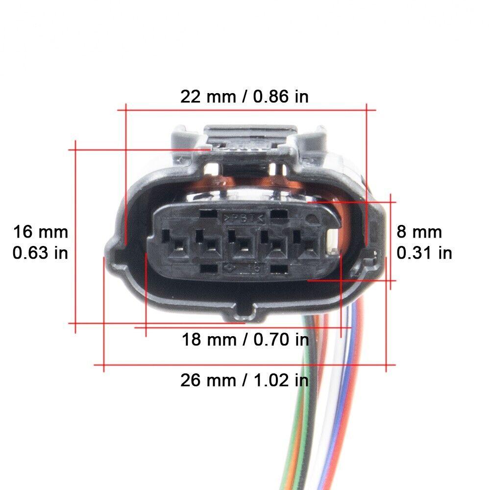 90980-12292 Connector of Mass Air Flow Sensor for Toyota Lexus Isuzu Holden 22204-75030,22680-AA360, AFH70M-59A, 8-97601967-0