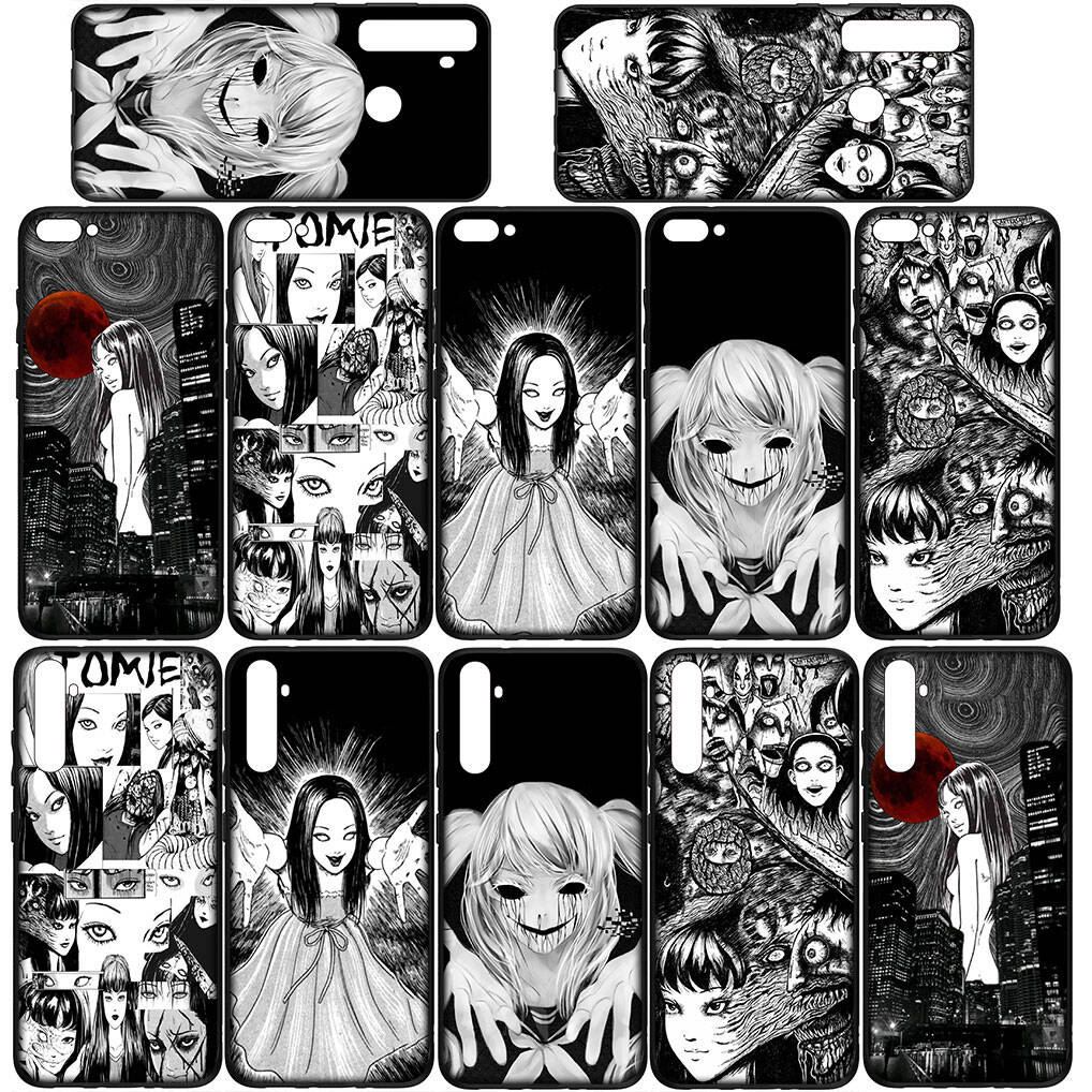 for iPhone 17 16 15 Xiaomi Poco F7 F8 X7 X6 C85 C75 C71 M8 Redmi Note 14 13 12 Pro Max 14C 13C 15C A3 A4 Phone Case Anime Tomie Junji Ito Horror Cover