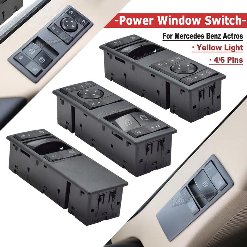 New Durable Car Accessories High Quality Window Switch A9605451213 A9605450813 9605450813 For Mercedes-Benz Truck Actros MP4