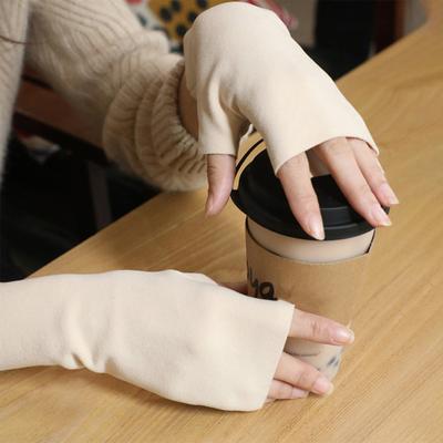 1 Paar gemütliche Touchscreen-Handschuhe, wärmender Herbst-Stil, selbsterhitzende Halbfinger-Design-Handschuhe als Wintergeschenk