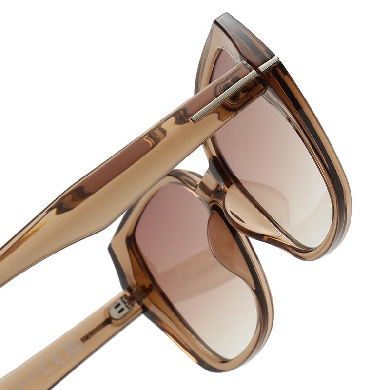 Women's Oversized Retro Square Sunglasses - High-End Sun Protection for Men & Women, Trendy European American Design