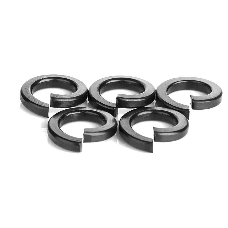 Blackened Spring Washer - Elastic Open Washer in Grades 8.8, Sizes M4 to M16