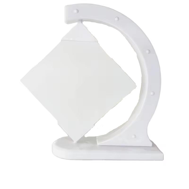 RubySub 360 Rotate Glass Photo Frame Sublimation Glass Blank Display Photo Frame Chine Wholesale (White,13*13cm) белый