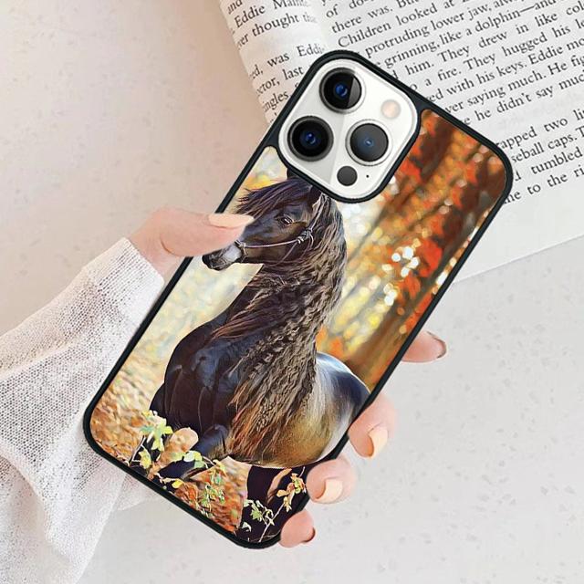 Horse Phone Case For iPhone 17 Air 15 16 Cover 11 13 14 Pro Max 12 Plus Max Fundas