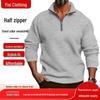 Spring & Autumn Stand Collar Half-Zip Polo Hoodie Jacket for Men