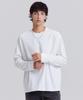 Dibeullu Relaxed Cuff Crew Neck Long Sleeve Cream