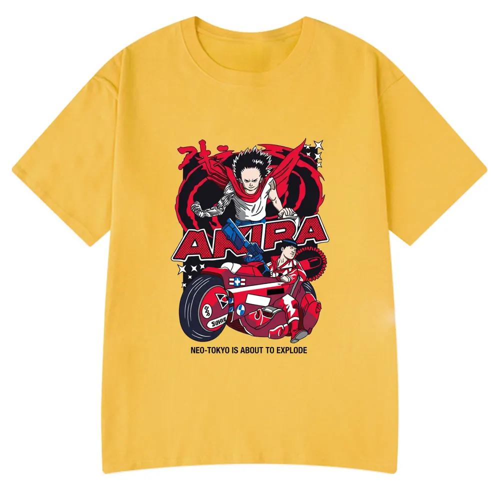 Anime Akira T Shirts 90s Japanese Unisexga Shotaro Kaneda Shima Tetsuo Tshirt Unisex Women Funny Clothing Fashion Cotton Casual Tees