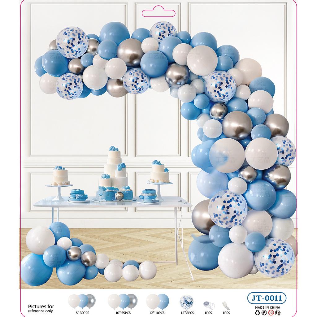 Balloon Chain Arch Opening Birthday Party Decorations Anniversary Package Set Scene Arrangement Premium Atmosphere