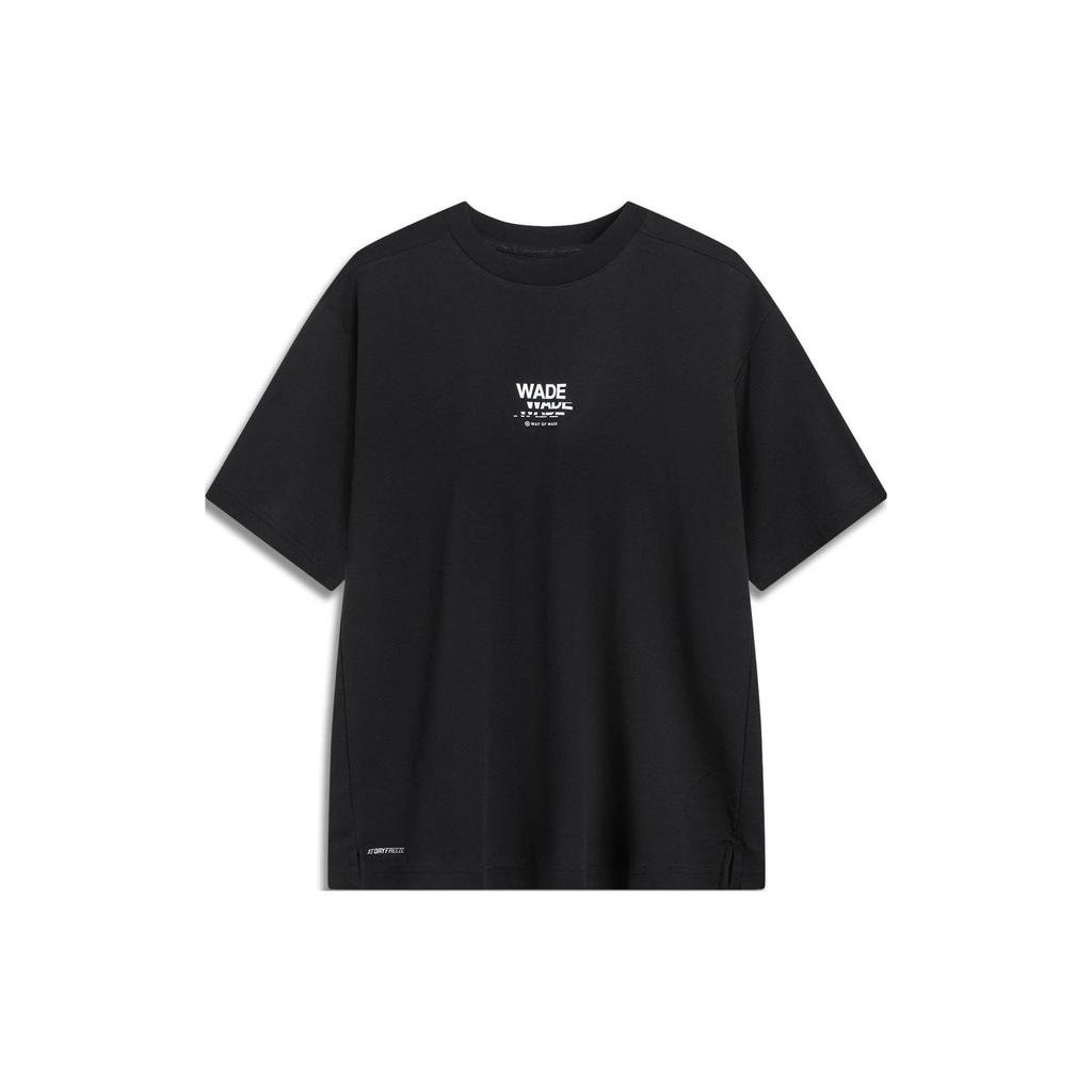 LiNing Loose Fit Short Sleeve Polo Shirt Unisex Tops Black AHST323-1