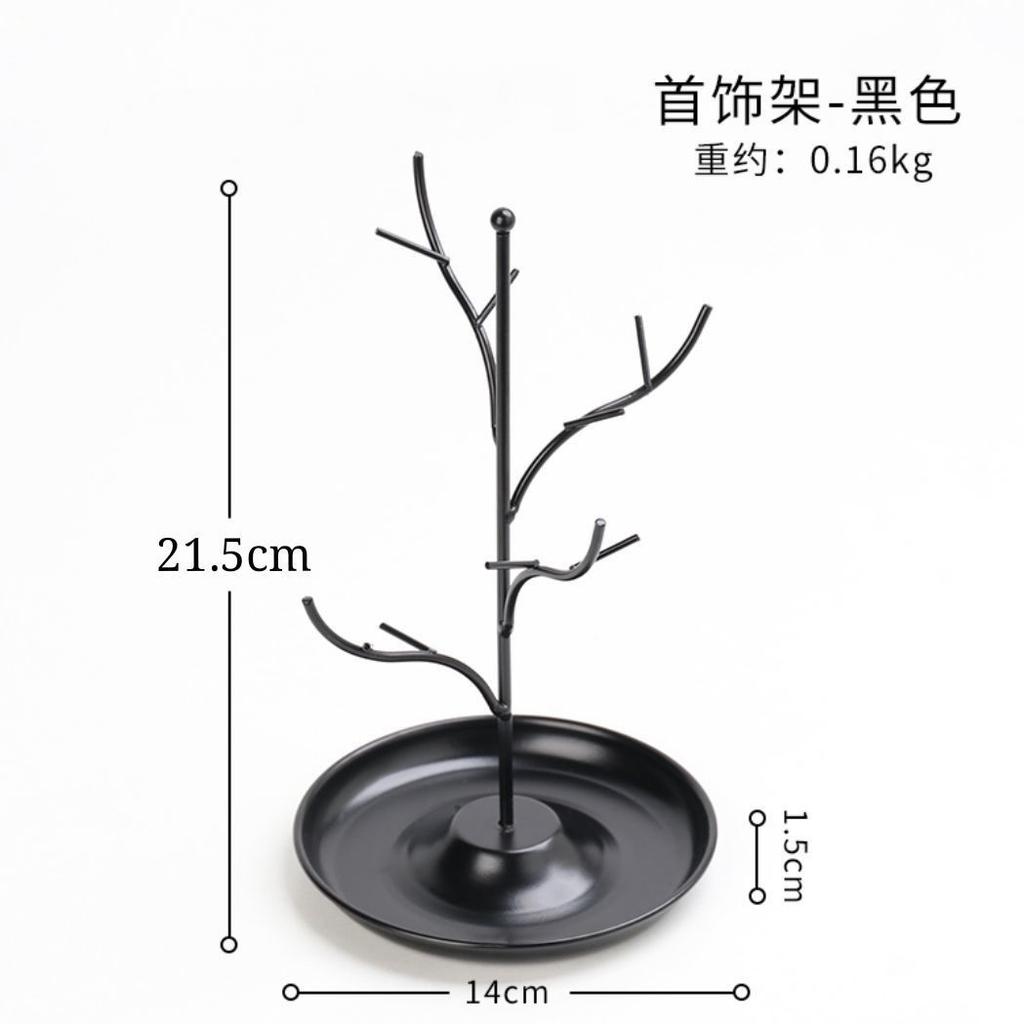 Tree Branch Jewelry Holder: Nordic Multi-Functional Key Rack & Display Stand Home Decorative Organizer for Rings, Necklaces & Accessories