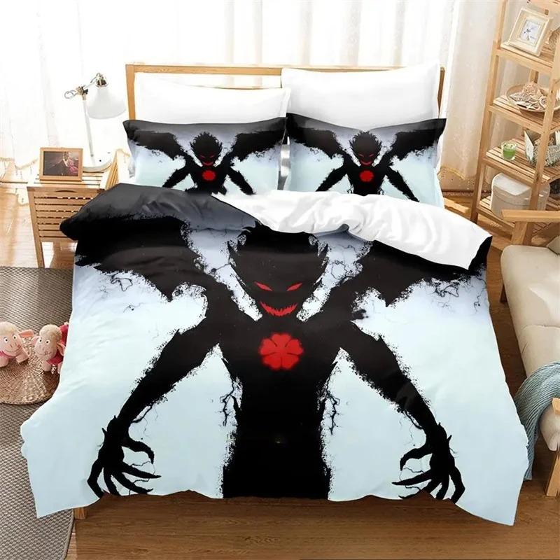 

Комплекты постельного белья с рисунком в стиле аниме «Черный клевер» с 3D-печатью, изысканные постельные принадлежности, пододеяльник, комплект постельного белья, роскошный подарок на день рождения 70x133cm 2pcs