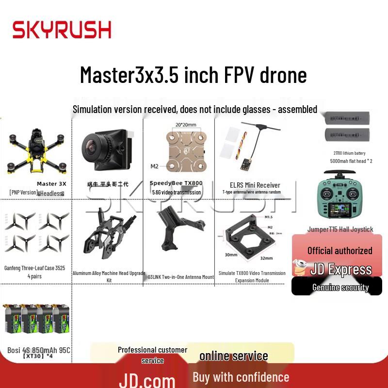 SKYRUSH Master3X 3,5-Zoll FPV Racing Drohnen-Kit (CN-Version)