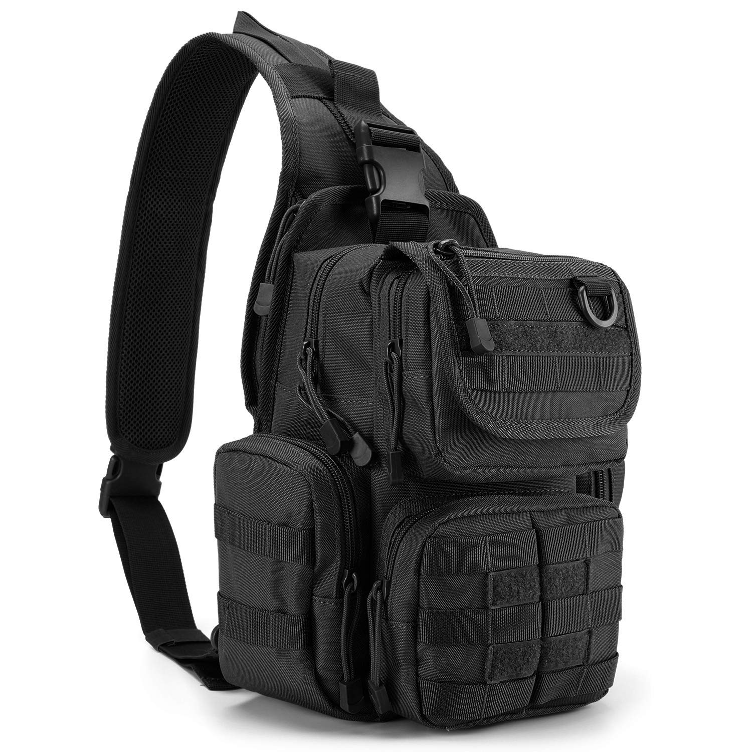 

G4Free Military Shoulder MOLLE Bag, Tactical, Outdoor, Airsoft, Compatible, Men s чорний