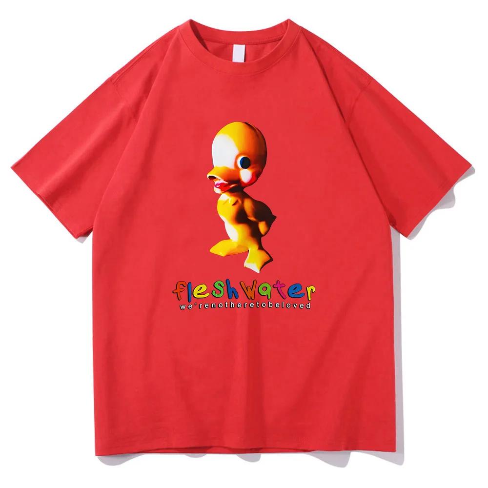 Rocková trička Vtipné tričko s grafickým potiskem kachny Dámské Grunge módní trička Top